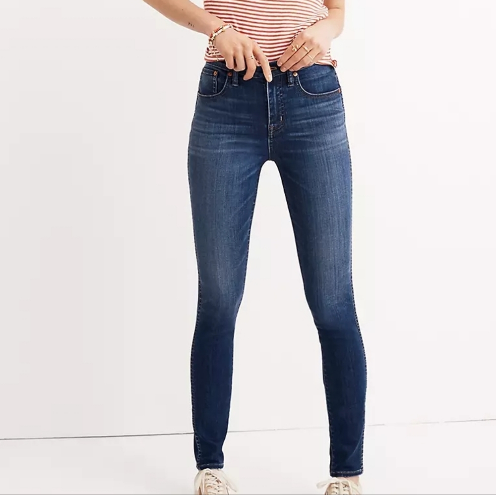 Madewell Tencel Denim 10" High-Rise Skinny Danny Wash Size 28